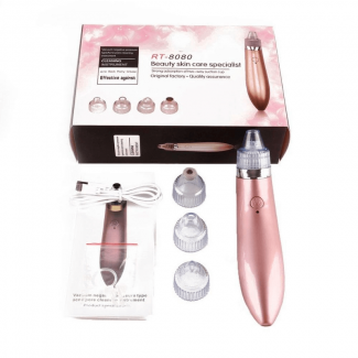 Blackhead Remover Pore Facial Cleanser Machine with 4 Tips, 5 Levels, Rechargeable Price in Pakistan | LAPTAB