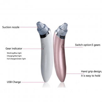 Blackhead Remover Pore Facial Cleanser Machine with 4 Tips, 5 Levels, Rechargeable Price in Pakistan | LAPTAB