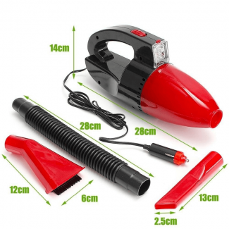 12V Handheld Car Vacuum Cleaner with 5m Cable, Wet & Dry Use, Multi-Nozzle Price in Pakistan | LAPTAB