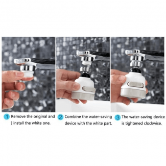 Removable 360? Rotatable Kitchen Faucet Tap Head with 3 Spray Modes, ABS Plastic Price in Pakistan | LAPTAB