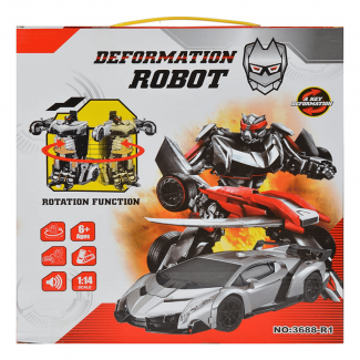 2 In 1 Deformation Robot Remote Control Toy ? Transforming Car and Robot with Lights and Rechargeable Battery Price in Pakistan | LAPTAB