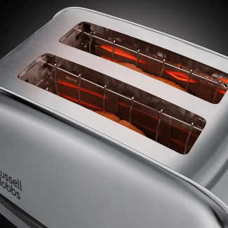 Wide Slot 2-Slice Stainless Steel Toaster with Frozen Bread Function and Easy Removal Price in Pakistan | LAPTAB
