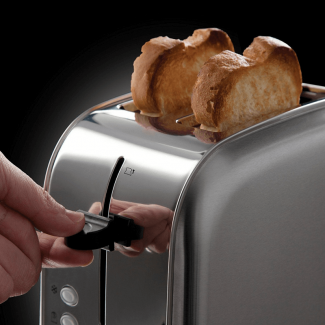Wide Slot 2-Slice Stainless Steel Toaster with Frozen Bread Function and Easy Removal Price in Pakistan | LAPTAB