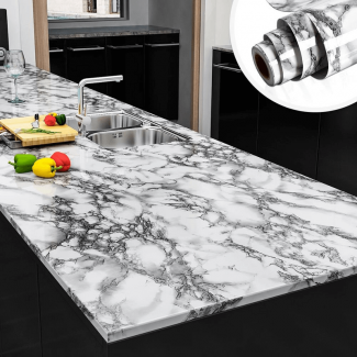 Marble Mural PVC Waterproof Vinyl Self-Adhesive Stickers for Walls and Kitchen Price in Pakistan | LAPTAB