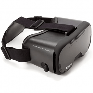 Tzumi Dream Vision VR Headset with Retractable Earbuds for Phones up to 6
