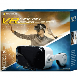 Xtreme VR Virtual Reality Headset with Adjustable Headphones and Lens, White Price in Pakistan | LAPTAB