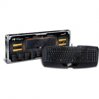 Genius GX-Gaming RGB Keyboard with 18 Programmable Macro Keys, Palm Rest, and USB Ports Price in Pakistan | LAPTAB