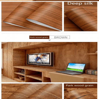 Waterproof Deep Wood Vinyl Wallpaper Roll, Self-Adhesive, Embossed PVC, Moisture-Proof Price in Pakistan | LAPTAB