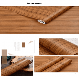 Waterproof Deep Wood Vinyl Wallpaper Roll, Self-Adhesive, Embossed PVC, Moisture-Proof Price in Pakistan | LAPTAB