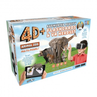 ReTrak ETVRARZOO 4D Utopia 360 VR Headset with Interactive Animal Zoo Cards for Kids 5+ Price in Pakistan | LAPTAB