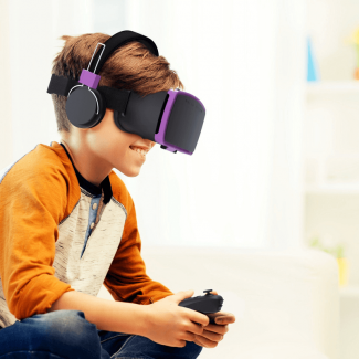 Tzumi VR Headset with Remote and Bluetooth, Fits Phones up to 6