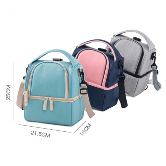 Double Layer Picnic Camping Food Carrier Bag with Insulated Aluminum Foil, Foldable and Reusable Price in Pakistan | LAPTAB