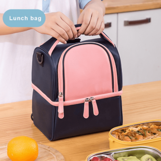 Double Layer Picnic Camping Food Carrier Bag with Insulated Aluminum Foil, Foldable and Reusable Price in Pakistan | LAPTAB