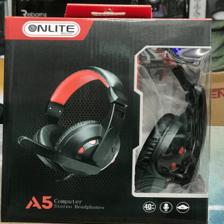 A5 Computer Stereo Headphones with Dual Pin, 40mm Driver, Mic, 8m Cable, Volume Control Price in Pakistan | LAPTAB