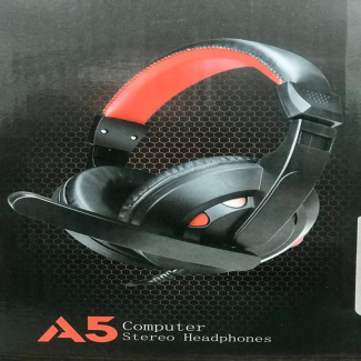 A5 Computer Stereo Headphones with Dual Pin, 40mm Driver, Mic, 8m Cable, Volume Control Price in Pakistan | LAPTAB