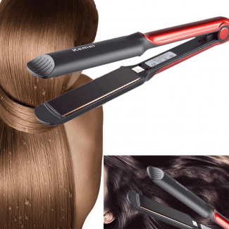 Kemei KM-531 Wet/Dry Hair Straightener with Quick Heat and Thermal Protection Price in Pakistan | LAPTAB