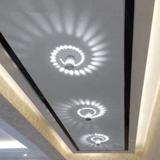 LED Spiral Effect Wall Light with RGB Color Change for Home Decoration Price in Pakistan | LAPTAB