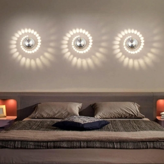 LED Spiral Effect Wall Light with RGB Color Change for Home Decoration Price in Pakistan | LAPTAB