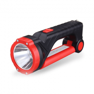 Multifunctional Flashlight Torch with Solar Panel, 3 Lighting Modes, Rechargeable 1500mAh Battery Price in Pakistan | LAPTAB