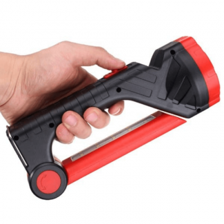 Multifunctional Flashlight Torch with Solar Panel, 3 Lighting Modes, Rechargeable 1500mAh Battery Price in Pakistan | LAPTAB