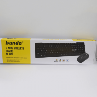 W500 Banda 2.4 GHz Wireless Keyboard and Mouse Combo with Spill-Resistant Design Price in Pakistan | LAPTAB
