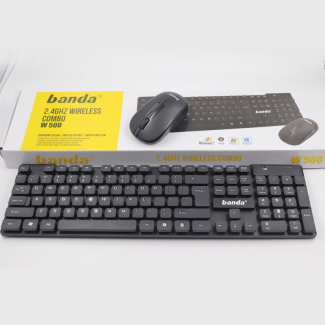 W500 Banda 2.4 GHz Wireless Keyboard and Mouse Combo with Spill-Resistant Design Price in Pakistan | LAPTAB