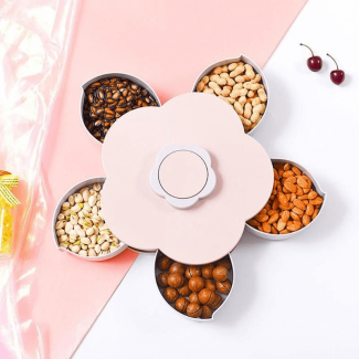 Flower Rotatable Container Candy Box with 5 Compartments and Phone Slot Price in Pakistan | LAPTAB
