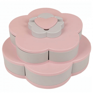 Double-Layer Flower Snacks Container with 10 Compartments and Mobile Holder Slot Price in Pakistan | LAPTAB