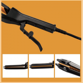 Professional Electric Hair Straightener and Curler with Ceramic Plates, Adjustable 160-220?C Temperature Control Price in Pakistan | LAPTAB