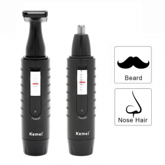 Kemei Electric 2-in-1 Hair Trimmer and Rechargeable Shaver with Nose Trimmer Price in Pakistan | LAPTAB