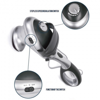 Electric Handheld Body Massager with Infrared Heat, 2 Attachments, Adjustable Speed Price in Pakistan | LAPTAB