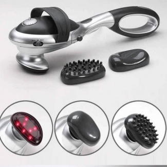 Electric Handheld Body Massager with Infrared Heat, 2 Attachments, Adjustable Speed Price in Pakistan | LAPTAB