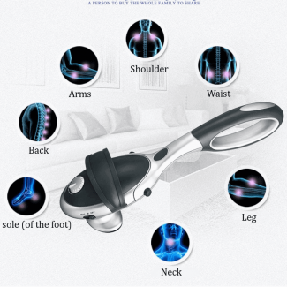 Electric Handheld Body Massager with Infrared Heat, 2 Attachments, Adjustable Speed Price in Pakistan | LAPTAB