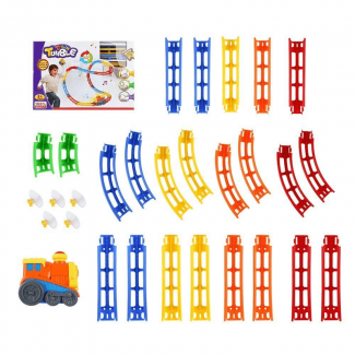 Tumble Track Train Play Set with Lights and Sounds, Buildable Track for Kids 3+ Price in Pakistan | LAPTAB