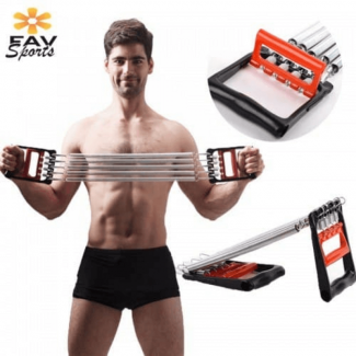 Hand Grip Chest Expander with 5 Adjustable Springs for Chest and Arm Workout Price in Pakistan | LAPTAB