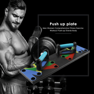 9 IN 1 Push Up Board System with Color-Coded Positions for Upper Body Strength Price in Pakistan | LAPTAB