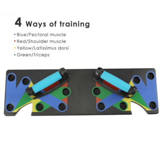 9 IN 1 Push Up Board System with Color-Coded Positions for Upper Body Strength Price in Pakistan | LAPTAB