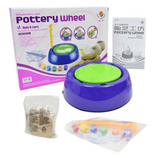 Handicraft Toys Ceramic Pottery Wheel with DIY Air-Dry Clay Kit for Kids Creativity Price in Pakistan | LAPTAB
