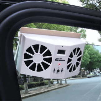 Solar Powered Car Cooler Exhaust Fan with Multi-Angle Solar Panels and Battery Backup Price in Pakistan | LAPTAB