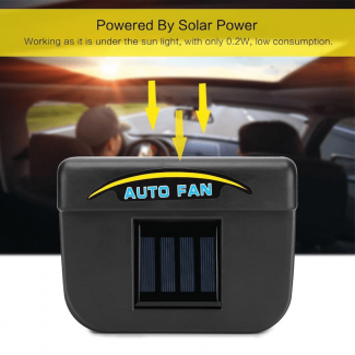 Car Fan Solar Energy Vent Cooler - Auto Air Vent System with Air Purifier for Vehicle
