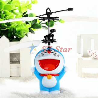 Doraemon Aircraft Infrared Sensors Airplane Toy