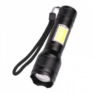 Military LED Zoom-able Mini Flashlight Multicolor