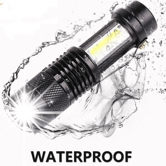 Mini USB Rechargeable Portable LED Flashlight with Telescopic Zoom and 3 Light Modes Price in Pakistan | LAPTAB