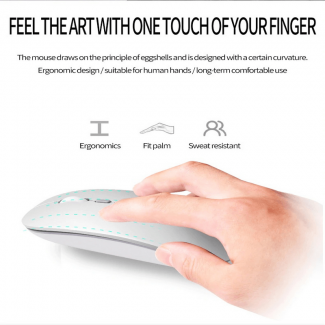 USB Optical Wireless Computer Mouse with 2.4GHz, 3 DPI Levels, Slim Ergonomic Design Price in Pakistan | LAPTAB