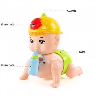 Singing Crawling Electronic Baby Toy with Lights, Music, and Sound Effects Price in Pakistan | LAPTAB