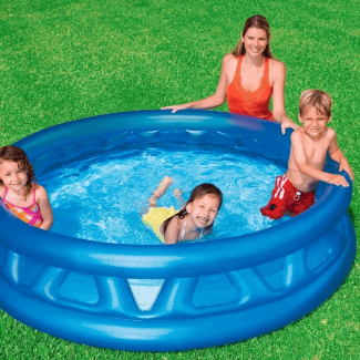 Intex Inflatable Swimming Pool 74 x 18 with Soft Floor for Kids and Toddlers Price in Pakistan | LAPTAB