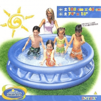 Intex Inflatable Swimming Pool 74 x 18 with Soft Floor for Kids and Toddlers Price in Pakistan | LAPTAB