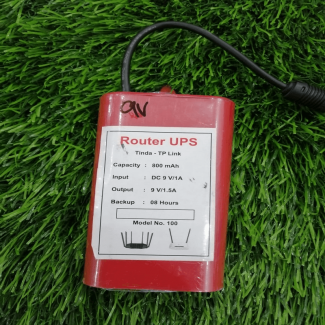 Tinda 9V Router UPS Power Backup for WiFi Routers with 8-Hour Battery Life