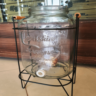 Glass Beverage Dispenser with Stand, Leak-Free Tap, 8L Soda Lime Glass Price in Pakistan | LAPTAB