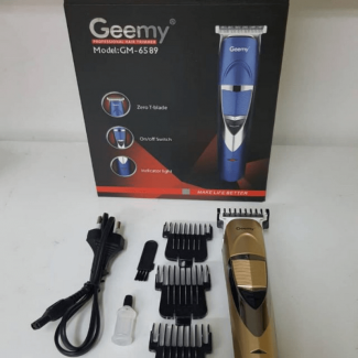 GEEMY GM-6589 Professional Rechargeable Hair Trimmer with Zero-Overlap Blades and 40-Minute Runtime Price in Pakistan | LAPTAB
